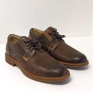 Sperry Annapolis Plain Toe Oxford, Brown Leather, Men's 9 M